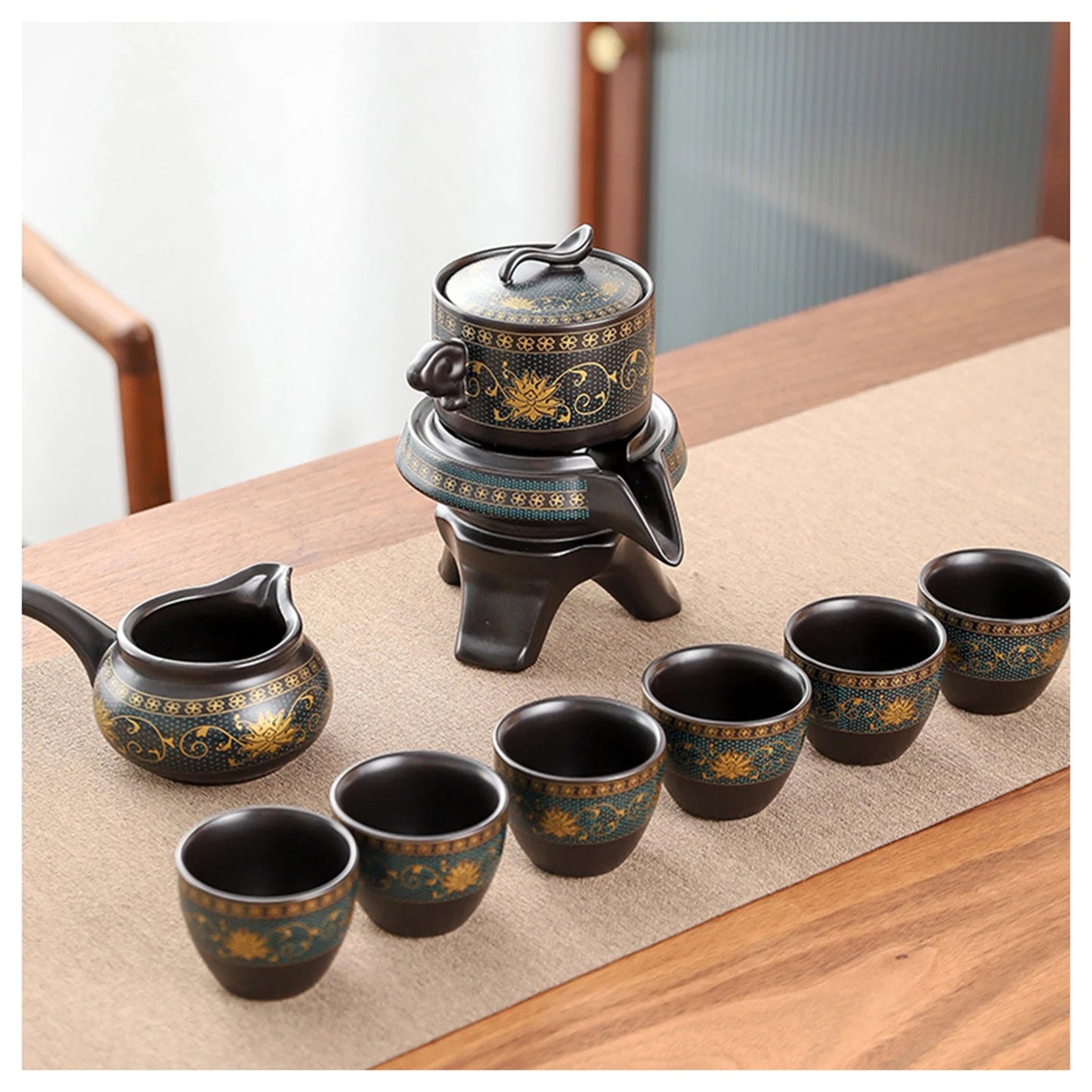 Ornate Porcelain Tea Set