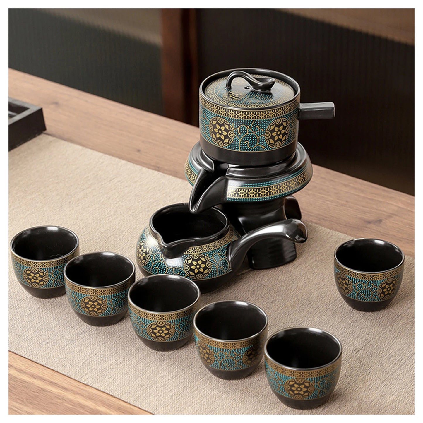 Ornate Porcelain Tea Set