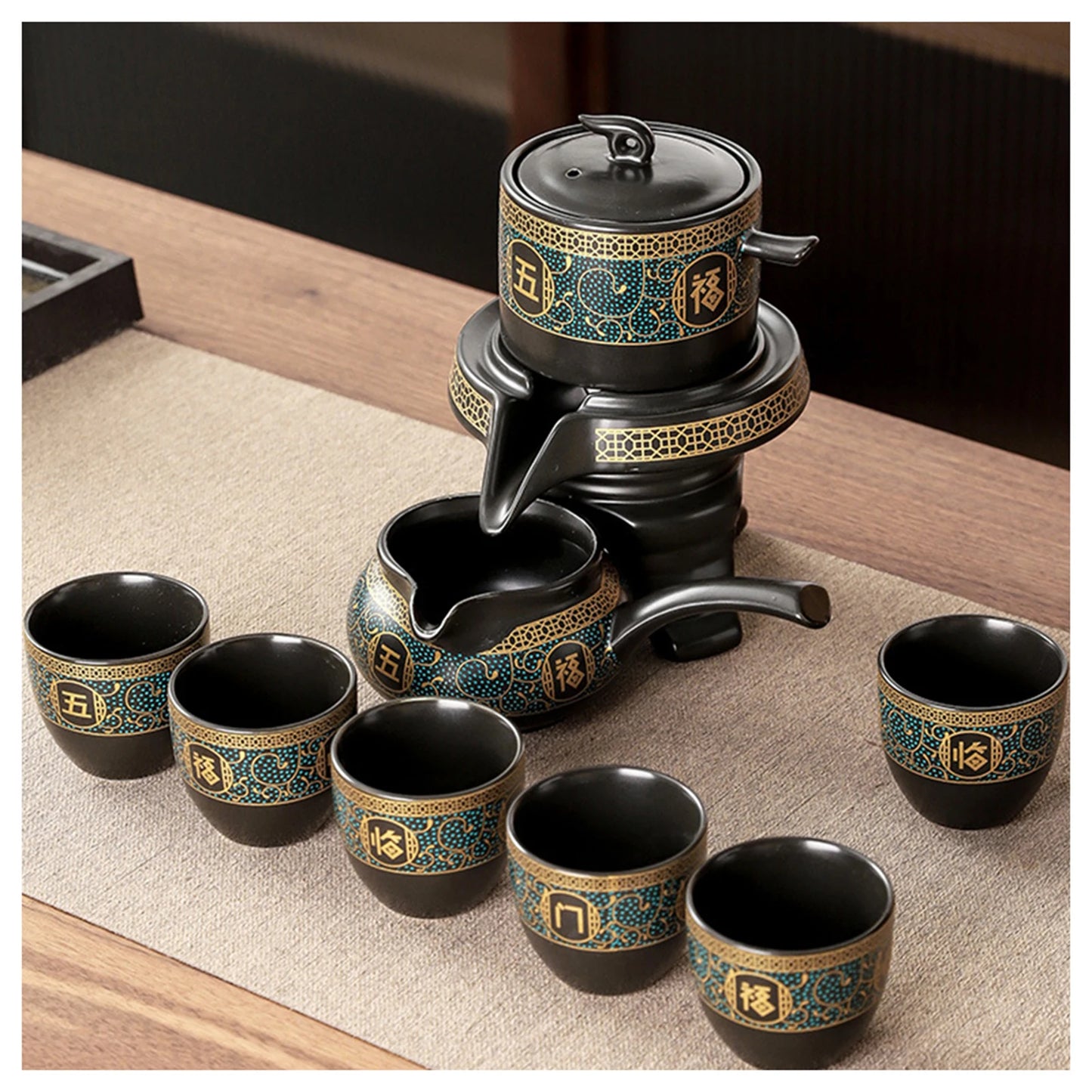 Ornate Porcelain Tea Set