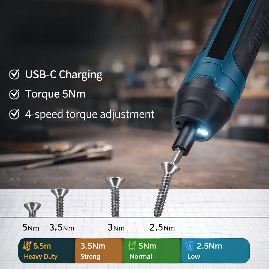 Cordless Electric Screwdriver Set